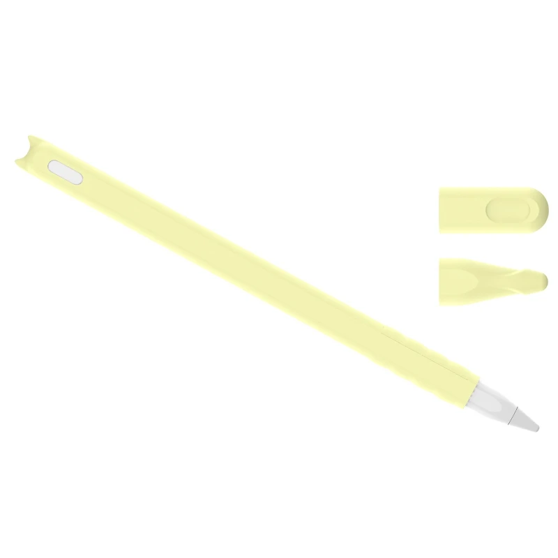 Рукав насадка на карандаш держатель силиконовый чехол для Apple Pencil 2 Колыбель Подставка держатель для iPad Pro стилус ручка милый защитный чехол - Цвета: Yellow
