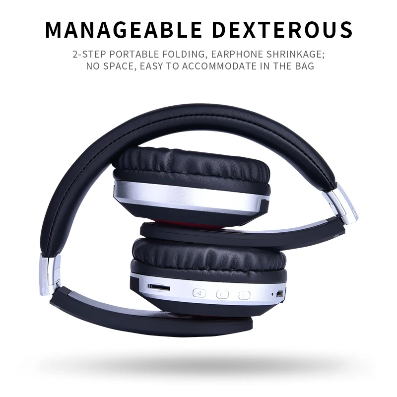 Oppselve Wireless Bluetooth Headphone for iPhone 11 Pro Max X XS MAX Foldable Headset Portable Earphone with Mic for Phone