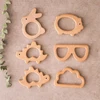 1pc Baby Teether Wooden Animal Pacifier Pendant BPA Free Beech Koala Rodent Baby Gym Accessories Teeth Pendant Children'S Goods ► Photo 3/6