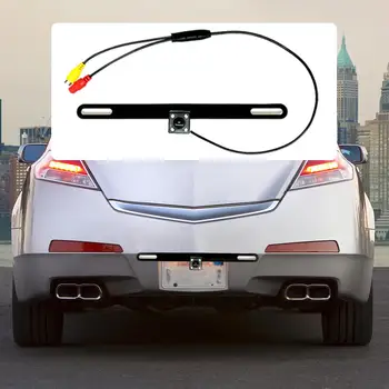 

Rear Camera License Plate Frame Car License Plate Metal Strip Lamp Rectangular Camera High-definition Waterproof Night Vision