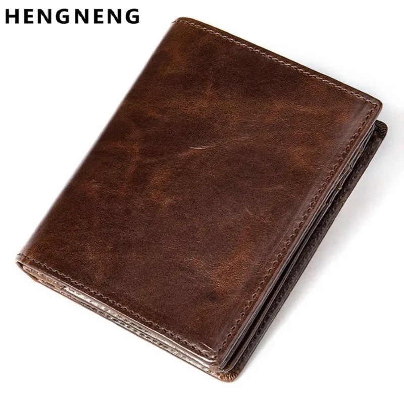 

Men Wallets Brand Design Small Purse Genuine Leather Male Short Wallet Hasp Man's Purse With Coin Pockets Card Holders