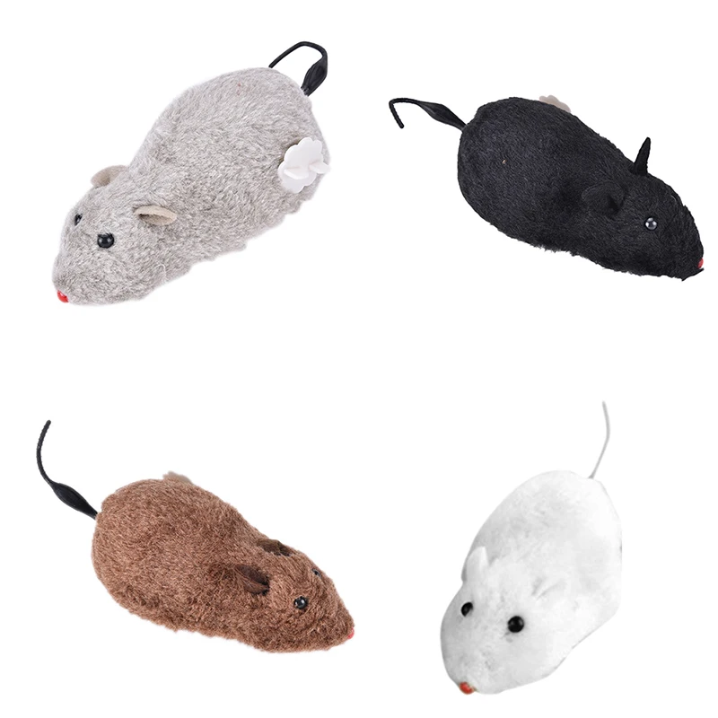 

Wind Up Funny Running Mouse Rat Move Tail Cat Kitten Prank Toy Joking Gag Gift