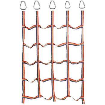 

Climbing Net Outdoor Rainbow Belt Net Physical Exercise Climbing Net-Children's Daily Sports Entertainment