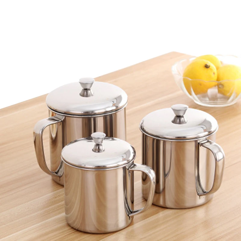

Portable Stainless Steel Coffee Tea Mug Cup Hiking Camping Travel Cup With Cover