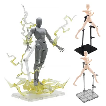 

8pcs Assembly Action Figure Base Display Holder Base Doll Model Support Bracket Stand for HG RG SD SHF Gundam 1/144 Stage Toy