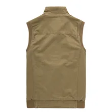 Двусторонняя одежда весенняя одежда стиль Чистый хлопок жилет мужская одежда среднего возраста Свободный Повседневный жилет одежда Daddy путешествия