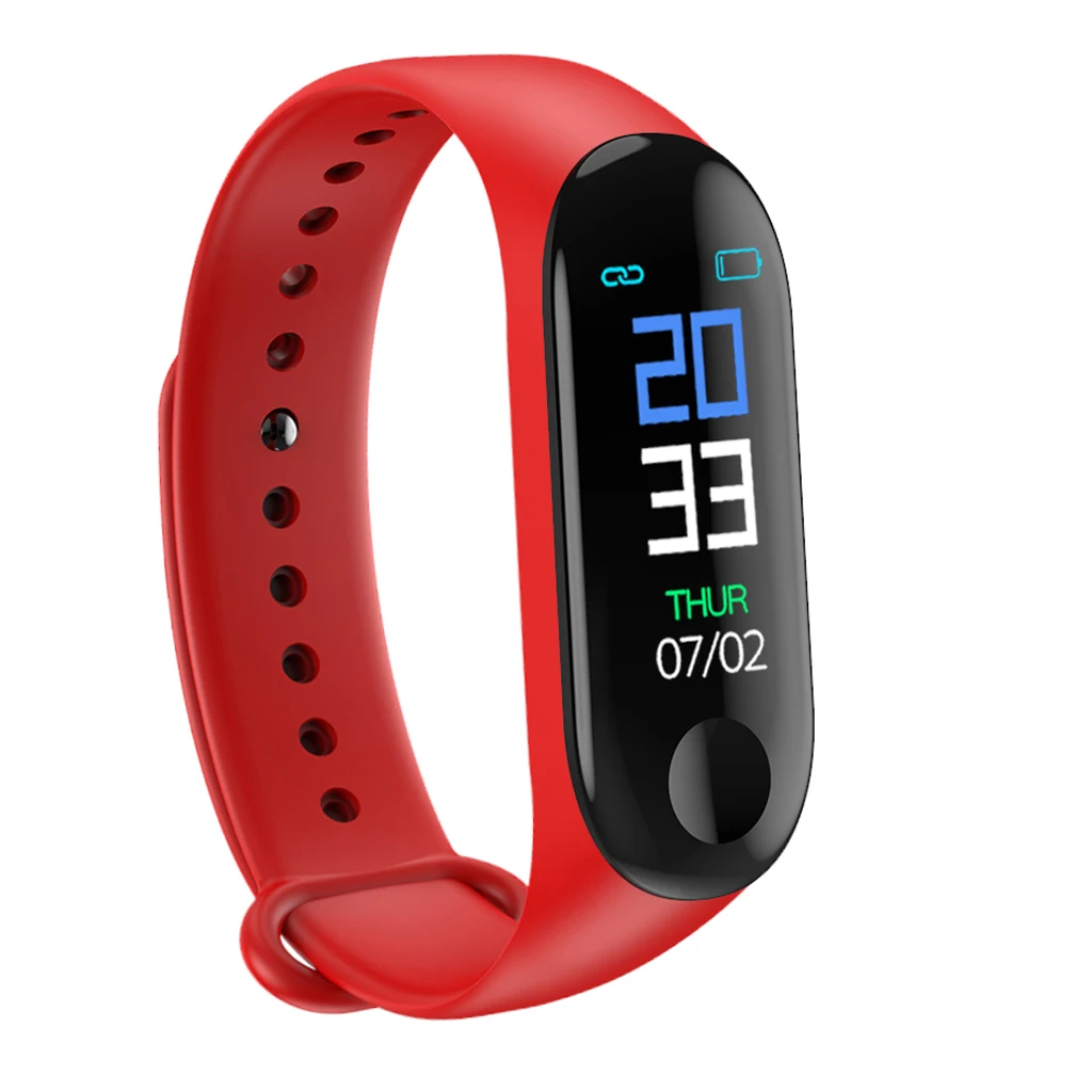 

M3 Wristband Color Touch Screen Fitness Tracker Blood Pressure Heart Rate Monitor Smart Bracelet Fitness Smart Band Smart Watch