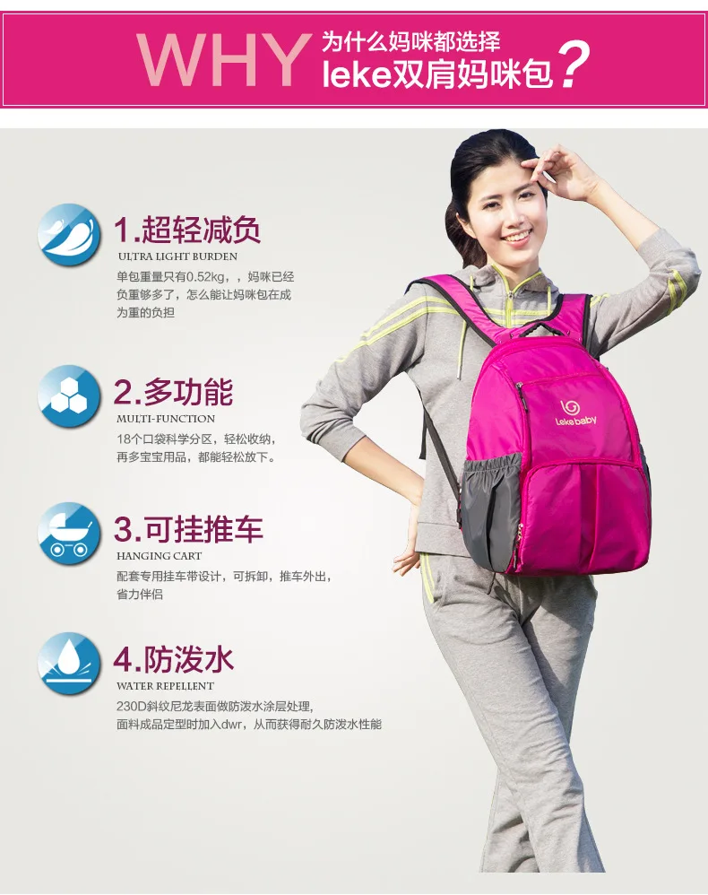 Новая стильная модная сумка для подгузников Многофункциональный рюкзак для активного отдыха веревка Детская сумка рюкзак сумка под