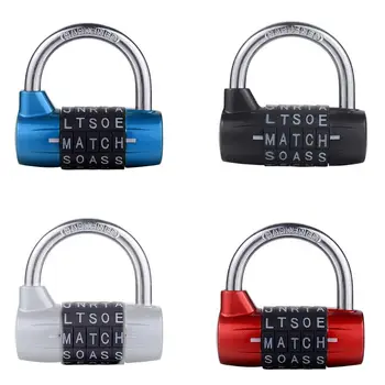 

5 Letter Word Padlock Combination Security Resettable Lock Heavy Duty Aluminum