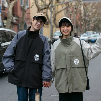 

Jacket Men Couple Tooling Streetwear Spring And Autumn Coat Korean Version Of The Trend 2020 New Student Ins Super Fire Wild