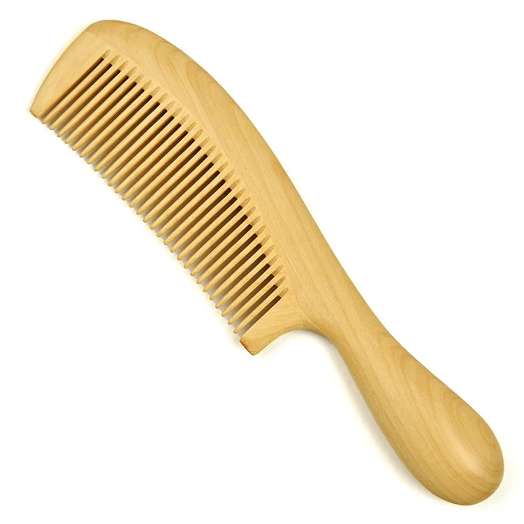 

Thick Handle Fine Tooth Massage Combs Natural Material Boxwood Comb Manufacturers Wholesale Wide Tooth [Mixed Batch]