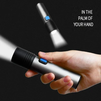 

Yunmai Led Flashlight LED light Rechargeable Small Scout Torch Easy to carry 4 Modes built-in battery