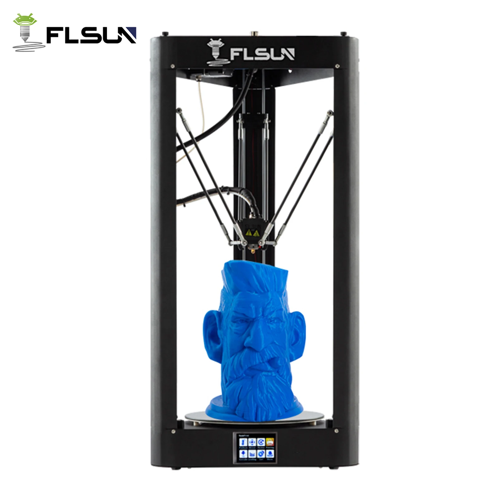 FLSUN QQ-S-Pro Delta 3D Printer Φ255*360mm Auto Leveling Quiet Print Lattice Glass Platform WiFi Remote Control Resume Printing