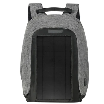

1 pcs Backpack Durable Exquisite Delicate Energy-saving Well-design Solar Backpack for Travel Backpacker Student Knapsacking