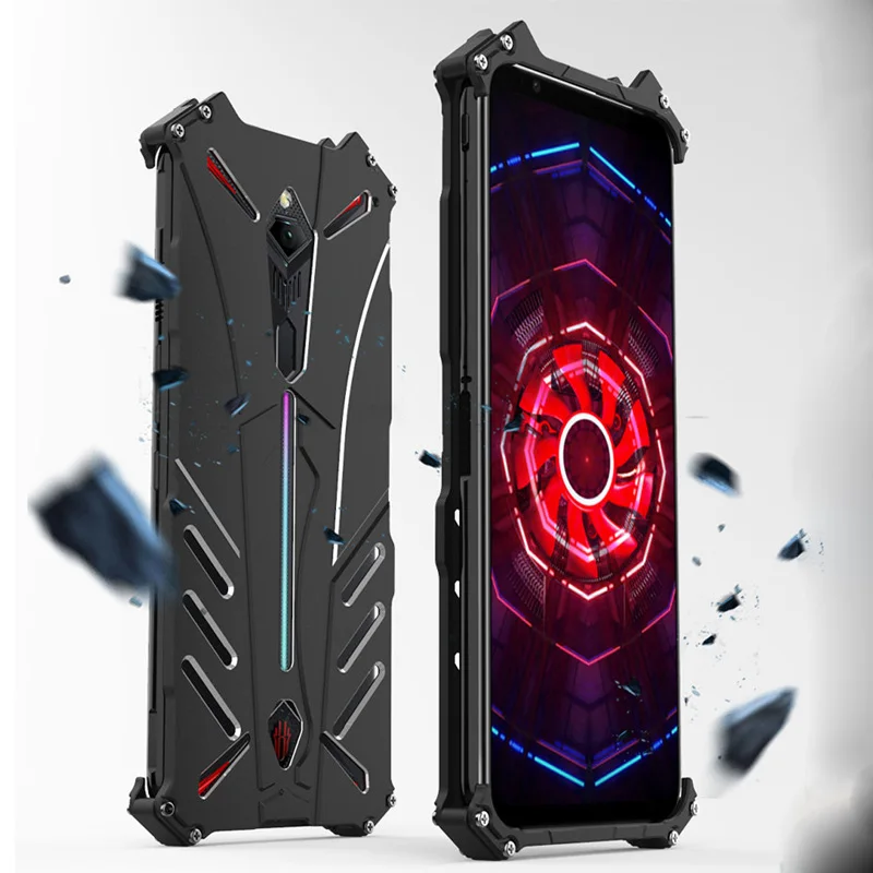 Для Zte Nubia Red Magic 3s чехол оригинальный R-jut армированный Алюминиевый металлический