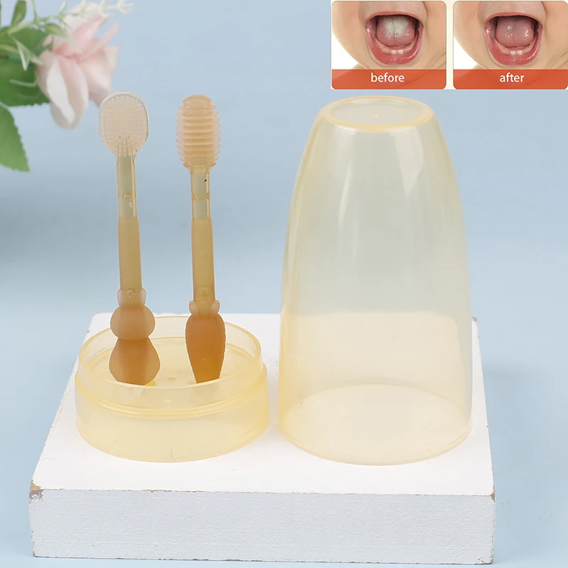 Silicone Infant Breast Toothbrush 0-1.5 Years Old Newborn Baby Tongue Oral Clean dental supplies touth brush