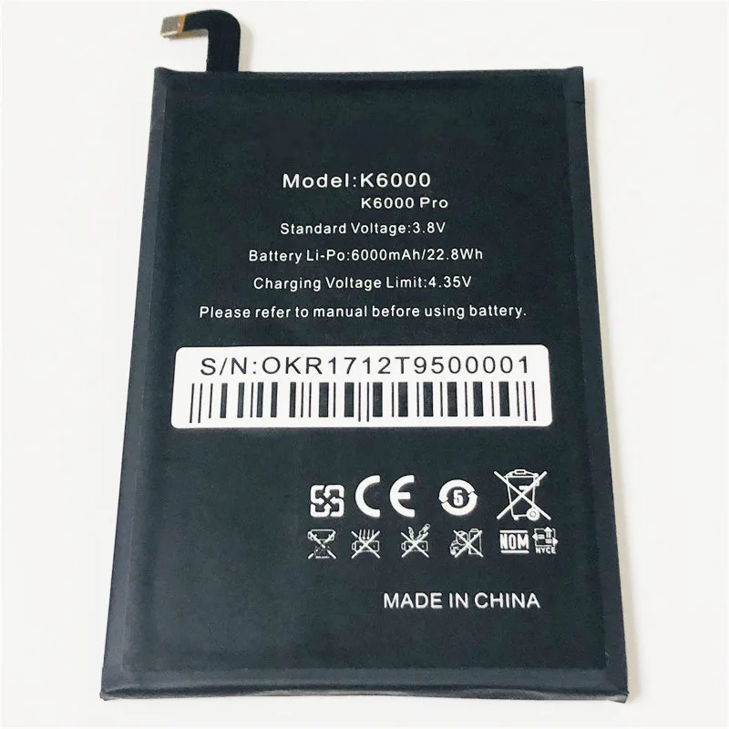 3 8 V 6000 мАч для Oukitel K6000 K6000Pro Батарея|3.8v battery|battery 3.8voukitel k6000 |