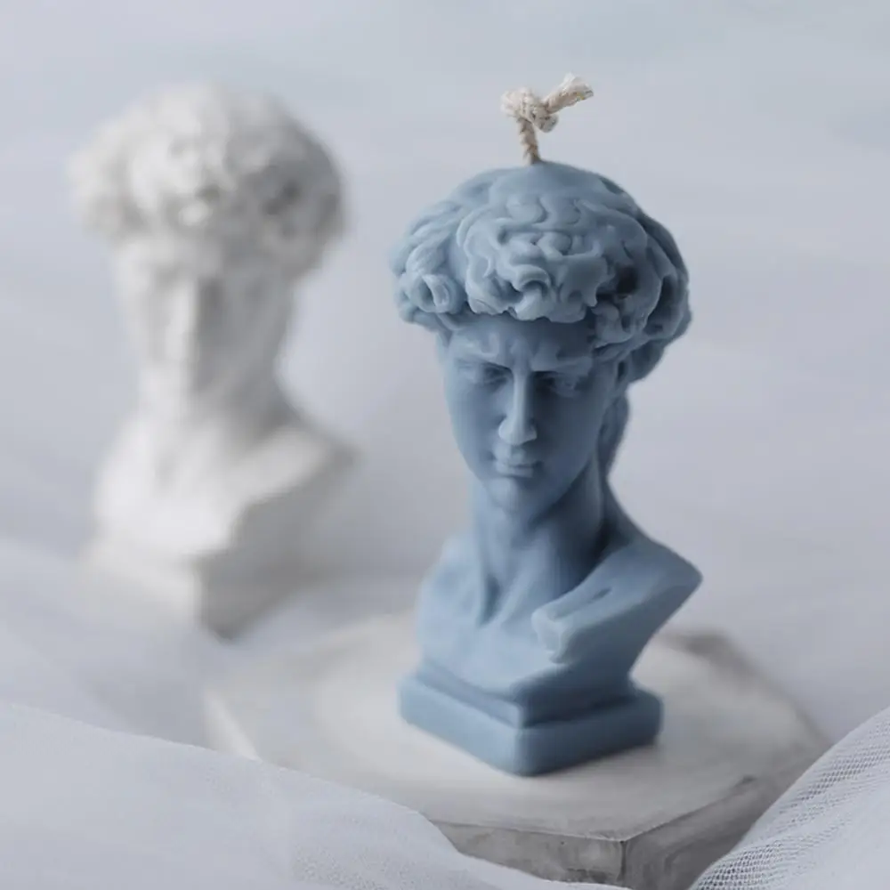 David Venus Sculpture Portrait Candle Mold Aromatherapy Scented Making DIY Mould for Epoxy Resin Plaster | Дом и сад