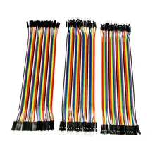 Dupont Line 120 шт 10 см 40Pin папа-папа+ папа-женщина и женщина-женщина перемычка провод Dupont кабель для Arduino DIY KIT
