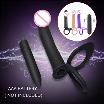 Double Penetration Strap On Penis Sex Toys For Women Man Masturbator Vibrator Sex Toys For Couples Strapon Anal Dildo Vibrator 2