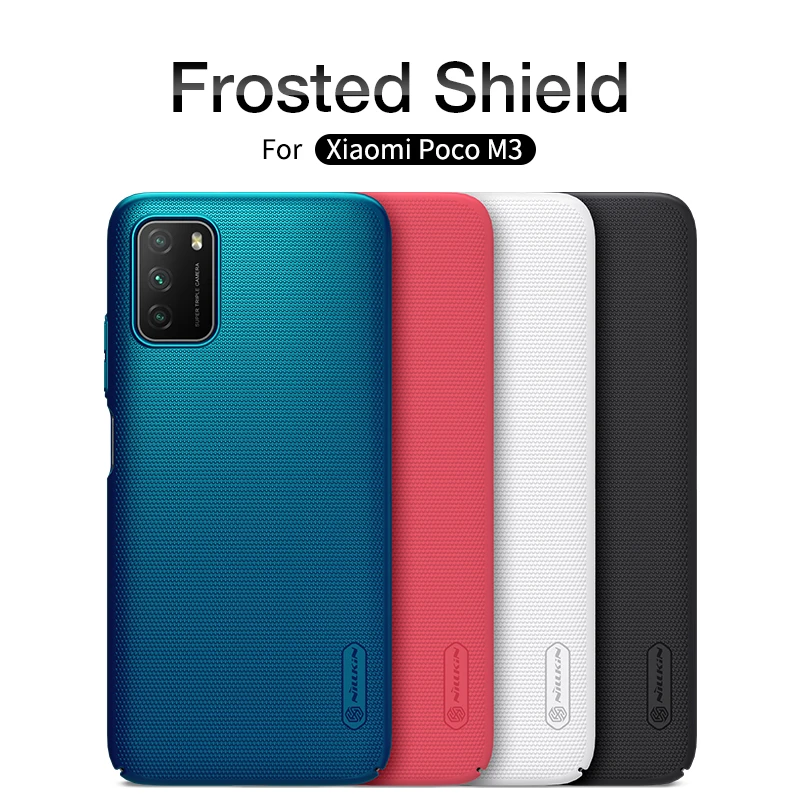Чехол для xiaomi Poco M3 cover NILLKIN Super Frosted Shield жесткие Матовые чехлы бампер M3|nillkin super