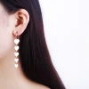 Fashion Stainless Steel Star Heart Long Dangle Earrings For Women Rose Gold Small Hoop Earrings Girls Gift Bijoux femme ► Photo 2/6