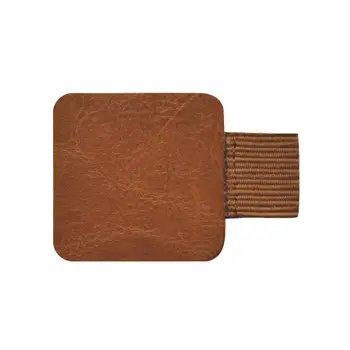 

1 Pc Colored Leather Traveler Journal Notebook Clip Holder Spiral Self-adhesive Leaf Loose Pen Accessory Diary Clip Cowhide F6K1