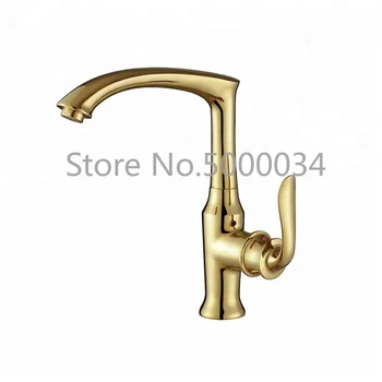 

Deck mounted taps hot sale single hole kitchen faucet gold