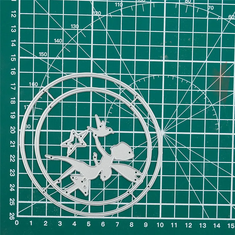 GJCrafts Ангел штампы круг задний план металлические Вырубные новые 2019 для