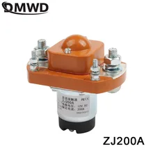 ZJ200A нормально открытый стиль 12 В 24 в 36 в 48 в 60 в 72 в 200A DC контактор для моторного вилочного электромобиля grab wehicle автомобильная лебедка