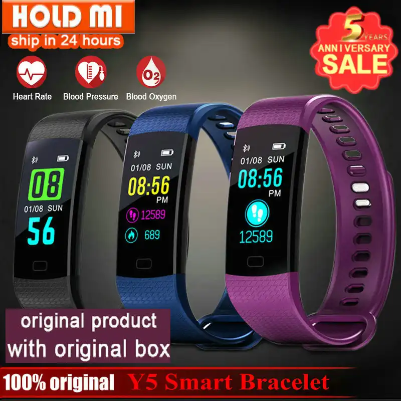 y5 smart watch activity heart rate tracker