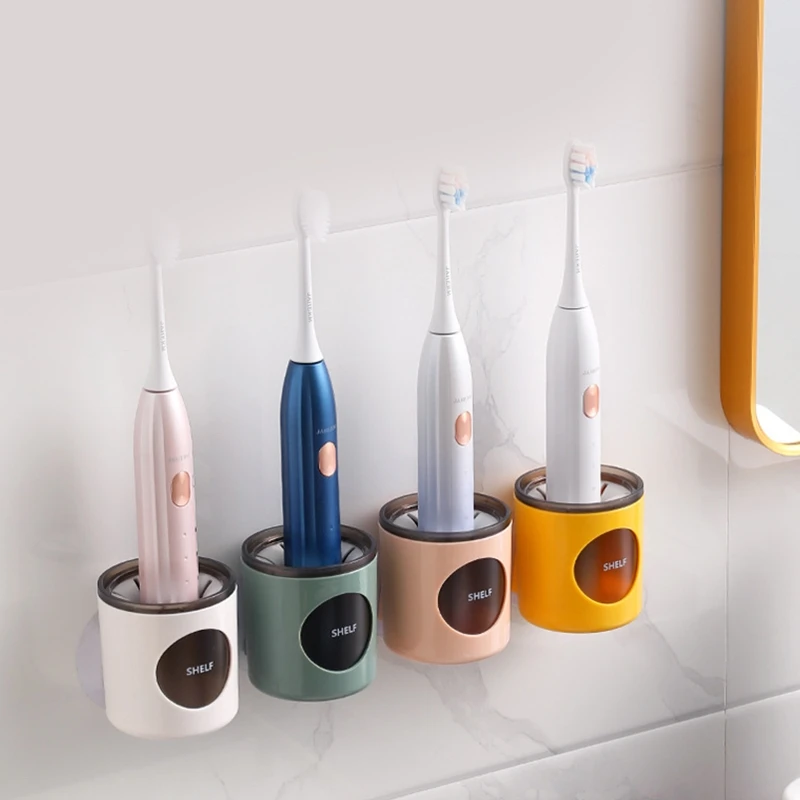 Electric Toothbrush Holder Traceless Stand Rack Organizer Wall-Mounted Holder^ 