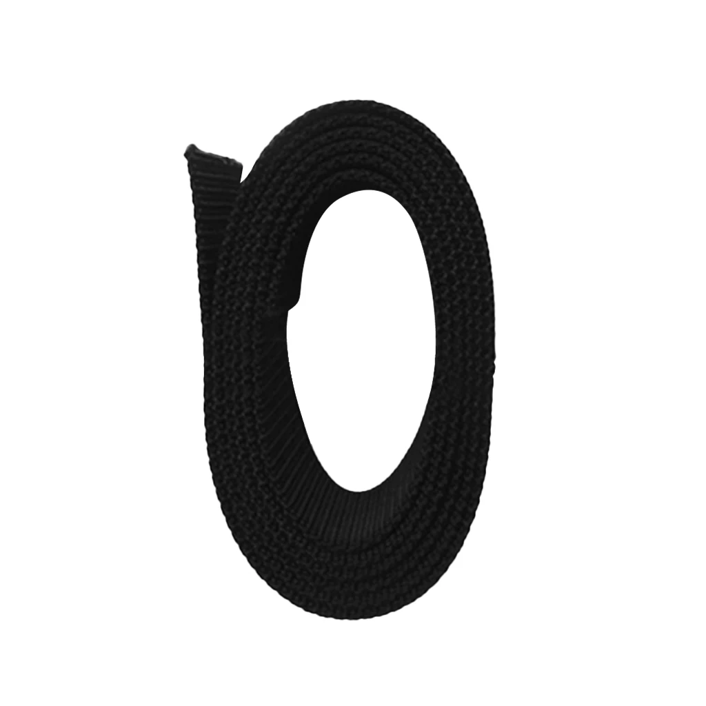 Black 1.5m 5cm Scuba Diving High Strength Weight Belt Replacement Webbing