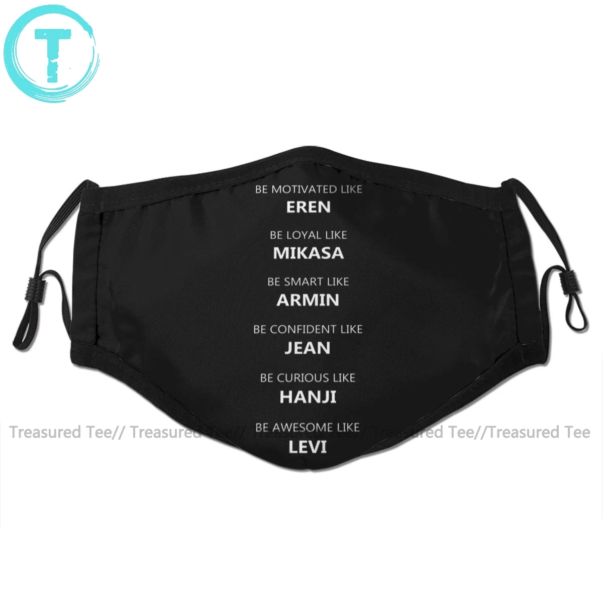Attack Titan Mouth Face Mask On Facial Funny Kawai with 2 Filters for Adult | Аксессуары для одежды