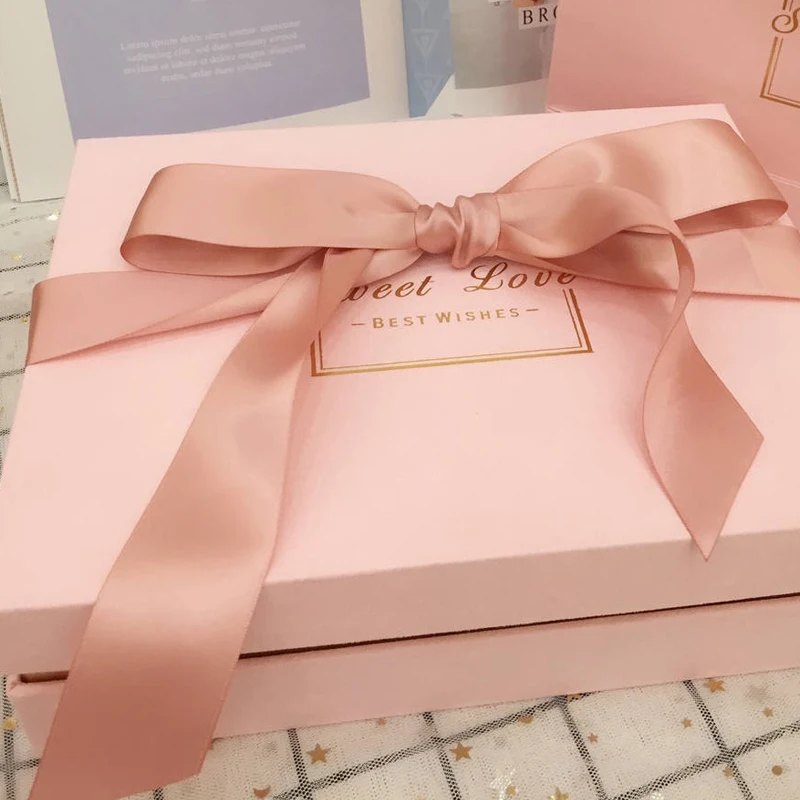 pink Креативная бархатная квадратная коробка с бантом, украшение на день рождения, Романтическая Свадебная подарочная коробка подружки невесты, подарочные коробки на День святого Валентина - Цвет: pink