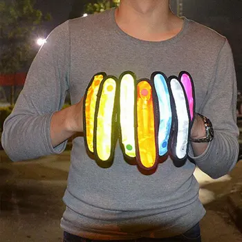 

Strap Unisex Gift Sport Running Belt Luminescence Light Reflective Outdoor Accessories 7 Color LED Arm Band
