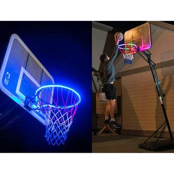 

Basketball Rim LED Solar Light Playing At Night Light Boys Bedroom Home Decor @LS