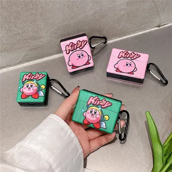 Cute Cartoon Kirby earphone Case For Airpods 1 2 3 Pro airpods Wireless bluetooth headset Classic