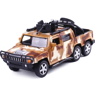 Горячая 1:32 шестиколесная Hummer сплава Полиция внедорожных игрушечные машины Звук Свет задерживаете игрушечный танк автомобилей для детей Подарки