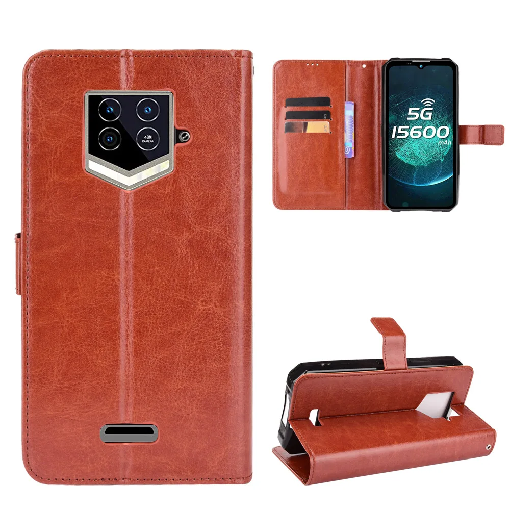 Luxury Leather Flip Wallet Phone Case with Stand Function and Card Holder