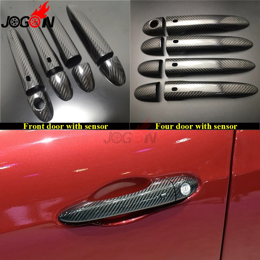 

Углеродное волокно для Maserati Levante Quattroporte M156 ghiдоступ M157 2014 - 2019 крышка ручки боковой двери автомобиля отделка молдинги аксессуары