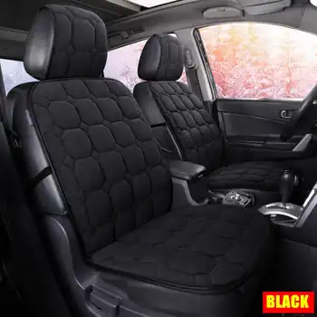 

Universal Car Seat Pad Cover winter Black Automotive Interior Artificial Plush Cushion Warm Full Cover for Suv Pickup For Toyota