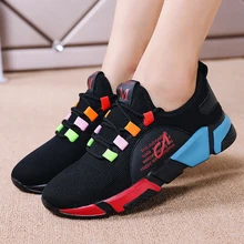 Новейшая модель; женская обувь для бега; прогулочная обувь; вязаные ботильоны; спортивные кроссовки для улицы; дышащие Дизайнерские кроссовки