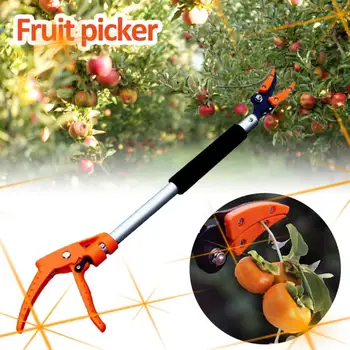 

NEW Long Handle Fruit Picker Garden Tree Pruning Shears High Branch Pruning Tool Long Reach Handle Fruit Knife Picker Pruner