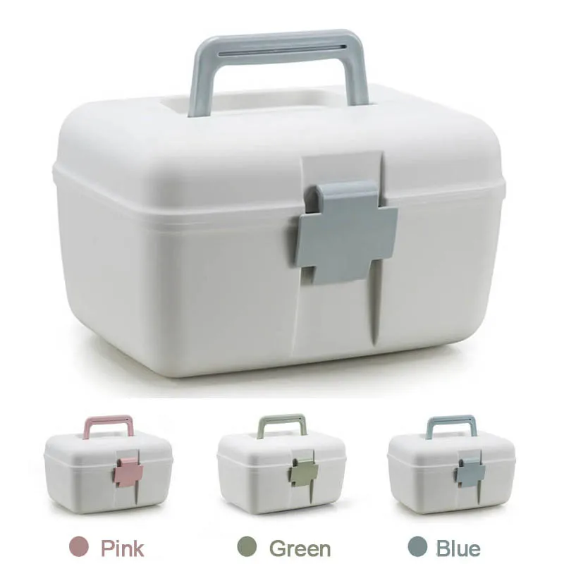 Medicine First Aid Storage Box Home Medical Large Capacity Chest Portable Health Pill Case | Красота и здоровье