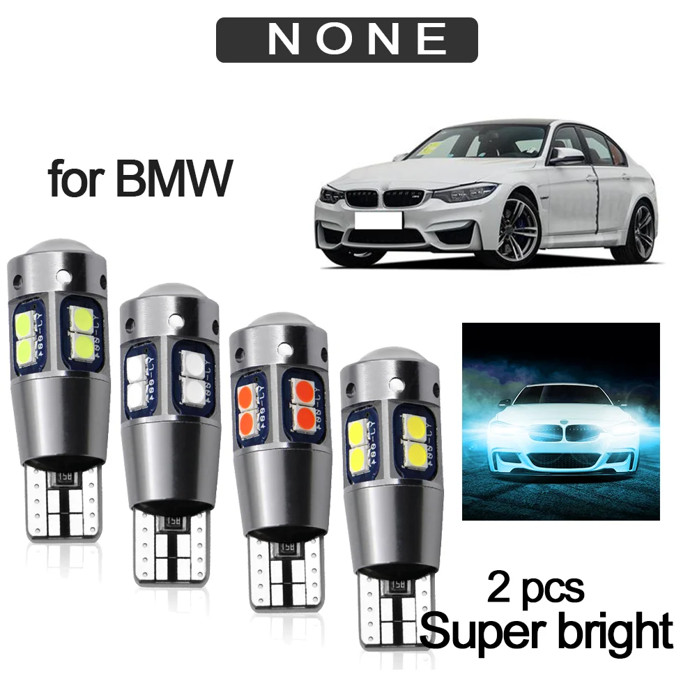 

2pcs T10 W5W Super Bright 3030 LED Car Interior Reading Dome Light Marker Lamp 168 194 LED Auto Wedge Parking Bulbs Auto Gadgets
