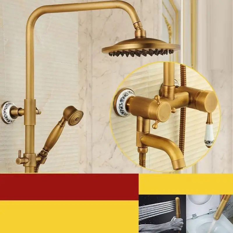 Number 2 Choveiro Columna Preto Conjunto, с милыми лисами, Duschset Piscina углублённые встраиваемые Ducha Chuveiro De Prysznic душ Chuveiro сделать Banheiro Ducha Ванная комната душа - Цвет: Number 2