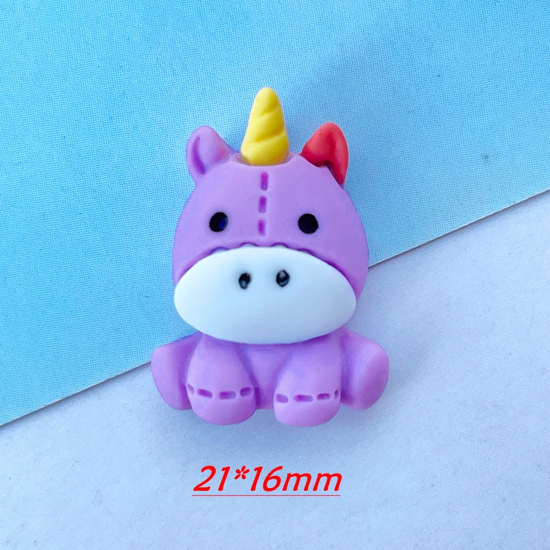 15Pcs New Cute Resin Mini Cartoon Animal Flat Back Cabochon Scrapbook Kawaii DIY Embellishments Accessories A63