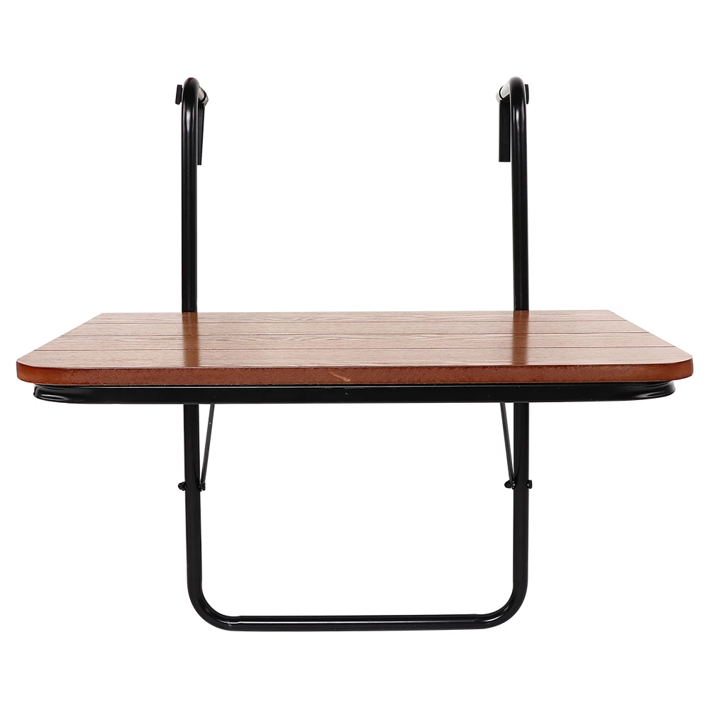 Mesa colgante para balcón, barandillas de alta calidad, soporte de hierro,  mesa plegable para jardín| | - AliExpress