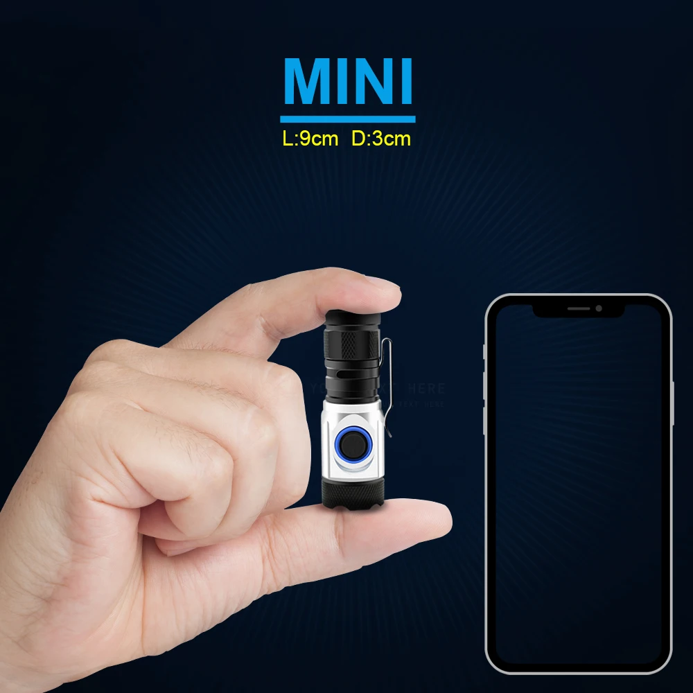 Nouvelle usb handy puissant led, lampe de poche portable Mini